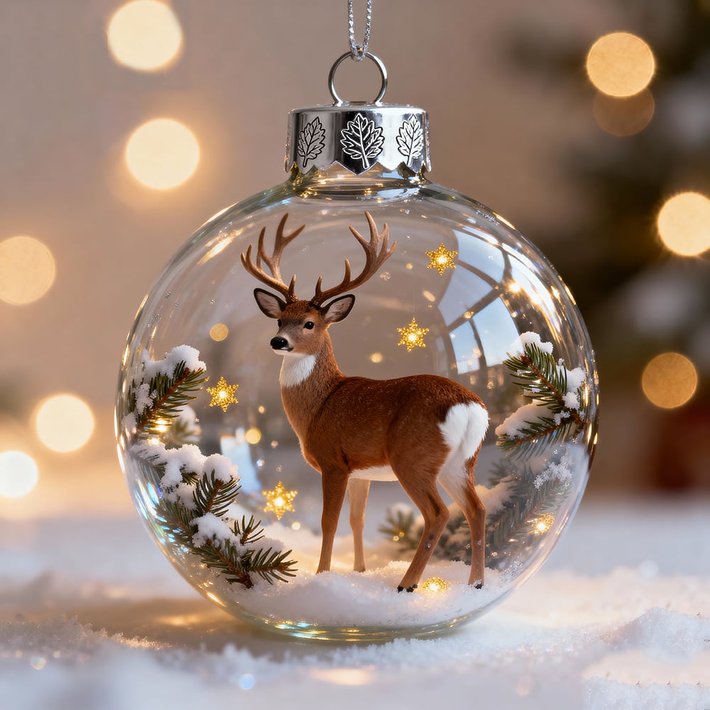 🔥LAST DAY 50% OFF-🐂2026 Wildlife Wonders Collection Crystal Glass Ornament
