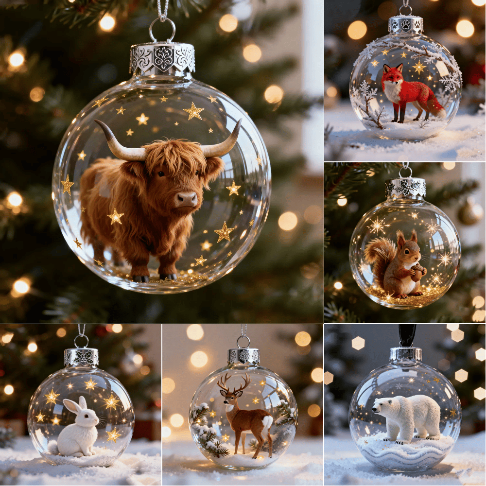 🔥LAST DAY 50% OFF-🐂2026 Wildlife Wonders Collection Crystal Glass Ornament