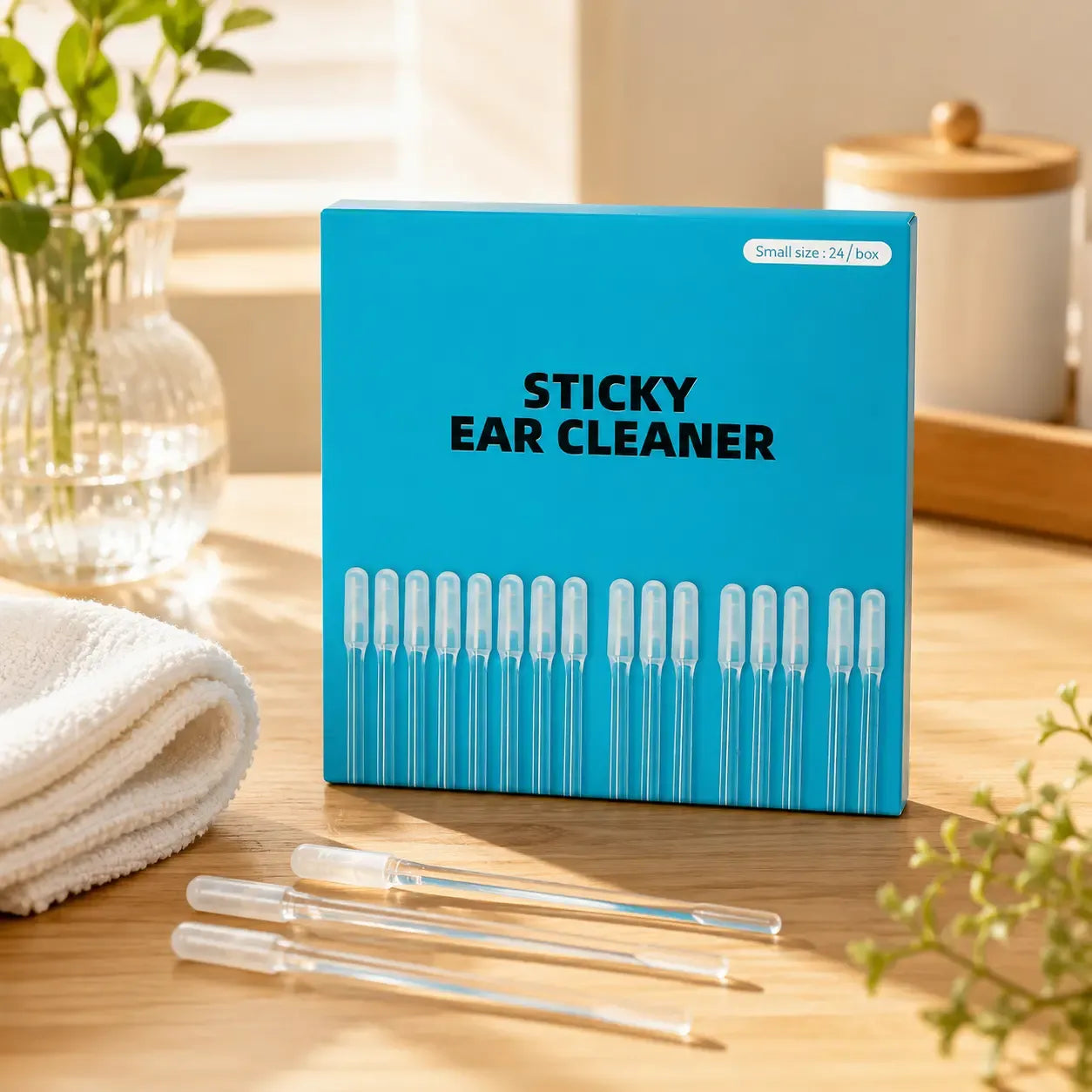 🏆Flash Sale⚡ Reusable Sticky Ear Cleaning Stick, Soft Adhesive Tip for Dry Earwax, Portable Ear Cleaner & Ear Hygiene Tool