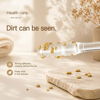 🏆Flash Sale⚡ Reusable Sticky Ear Cleaning Stick, Soft Adhesive Tip for Dry Earwax, Portable Ear Cleaner & Ear Hygiene Tool