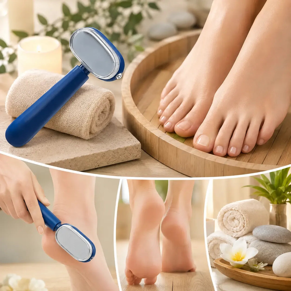 Dual‑Sided Foot Callus Remover, Replaceable Stainless Steel Blade Foot Scraper 🦶