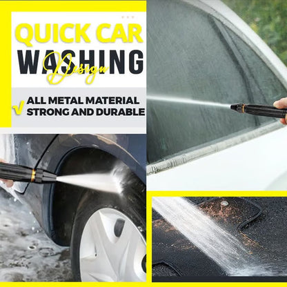 Home high-pressure car wash water gun with booster nozzle and hose, a must-have for watering plants and vegetables, and car washing.