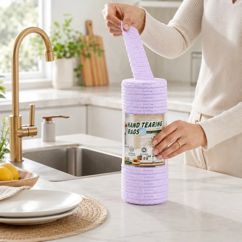 ✨Multipurpose Reusable Tear-Off Cleaning Cloth Roll