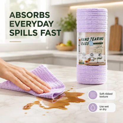 ✨Multipurpose Reusable Tear-Off Cleaning Cloth Roll