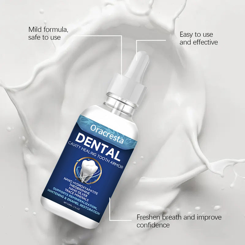 Oracresta Fluoride-Free Hydroxyapatite Tooth Armor Drops & Enamel Repair, Whitening