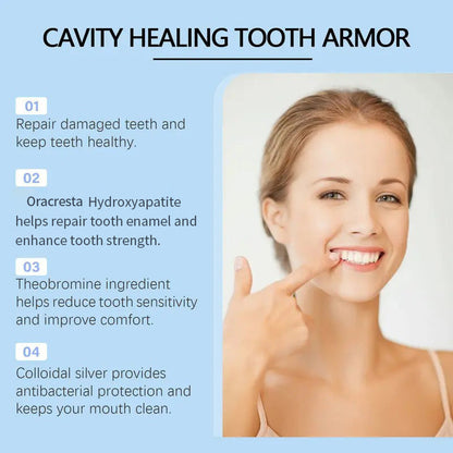 Oracresta Fluoride-Free Hydroxyapatite Tooth Armor Drops & Enamel Repair, Whitening