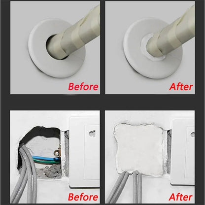 Glitingwa 10PCS Eco-Friendly Sticky Sealant Clay, Quick Curing & Strong Adhesion, Waterproof Oil-Resistant Pest Control Sealant for Air Conditioner Holes Wall Cracks Pipes