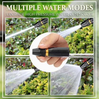 Home high-pressure car wash water gun with booster nozzle and hose, a must-have for watering plants and vegetables, and car washing.