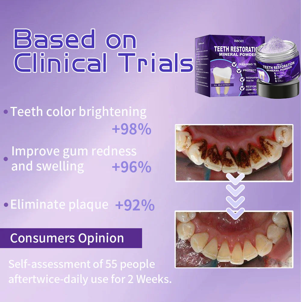 🎁BBOJI™ Limited-Time Offer🎁 - Don't miss out! Tooth Repair Mineral Powder (Treats periodontitis and oral ulcers, prevents tooth loss, and repairs gum recession)