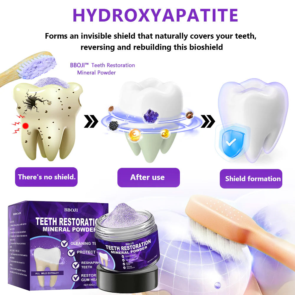 🎁BBOJI™ Limited-Time Offer🎁 - Don't miss out! Tooth Repair Mineral Powder (Treats periodontitis and oral ulcers, prevents tooth loss, and repairs gum recession)