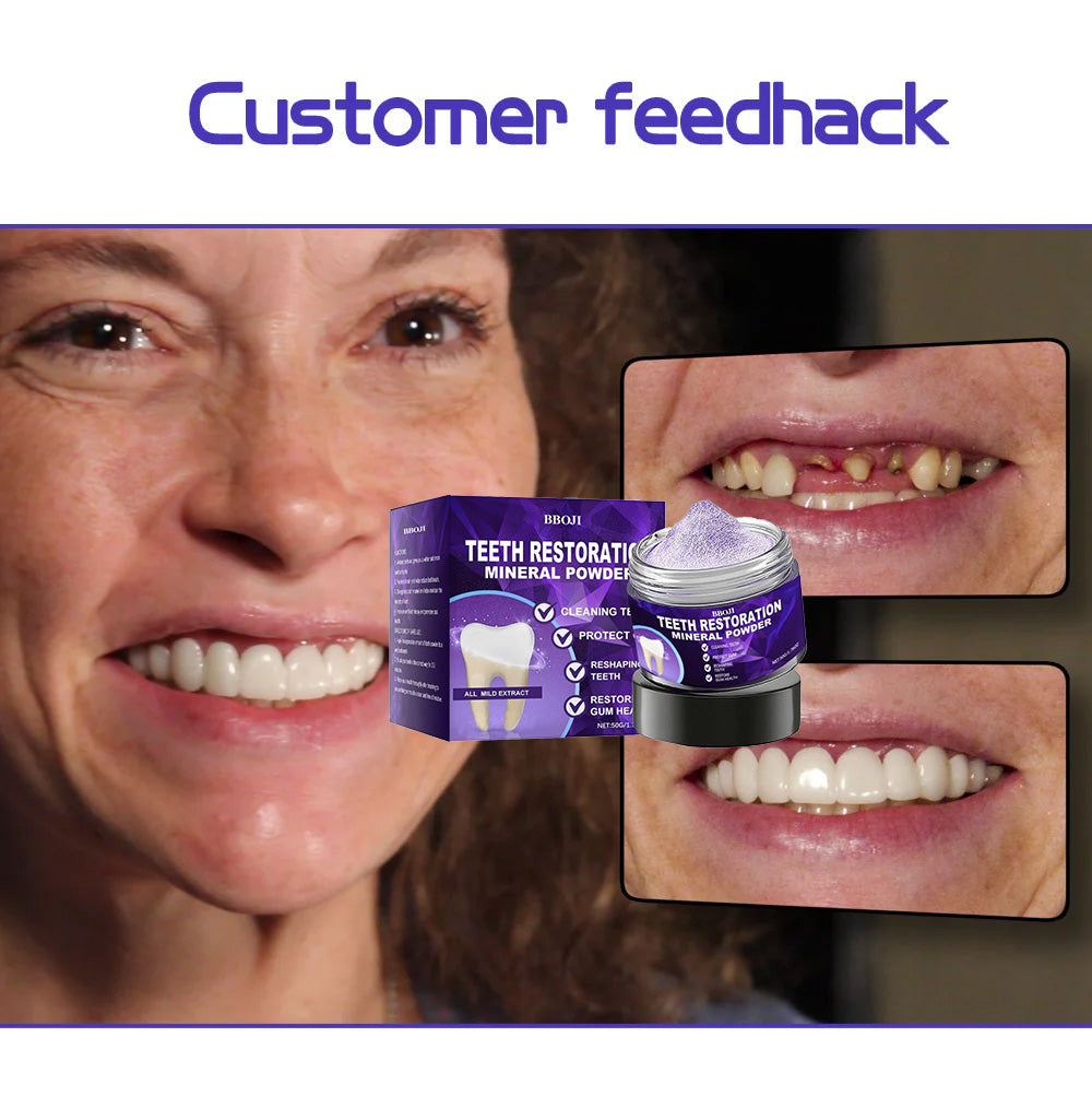🎁BBOJI™ Limited-Time Offer🎁 - Don't miss out! Tooth Repair Mineral Powder (Treats periodontitis and oral ulcers, prevents tooth loss, and repairs gum recession)