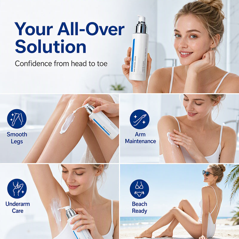 🎉50% Off! ✨Cooling Feel Hair Removal Cream for Sensitive Skin