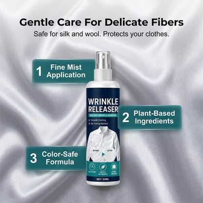 ✨Last Day 49 % OFF👔 Instant wrinkle release – no iron, travel-ready, static-free & fresh