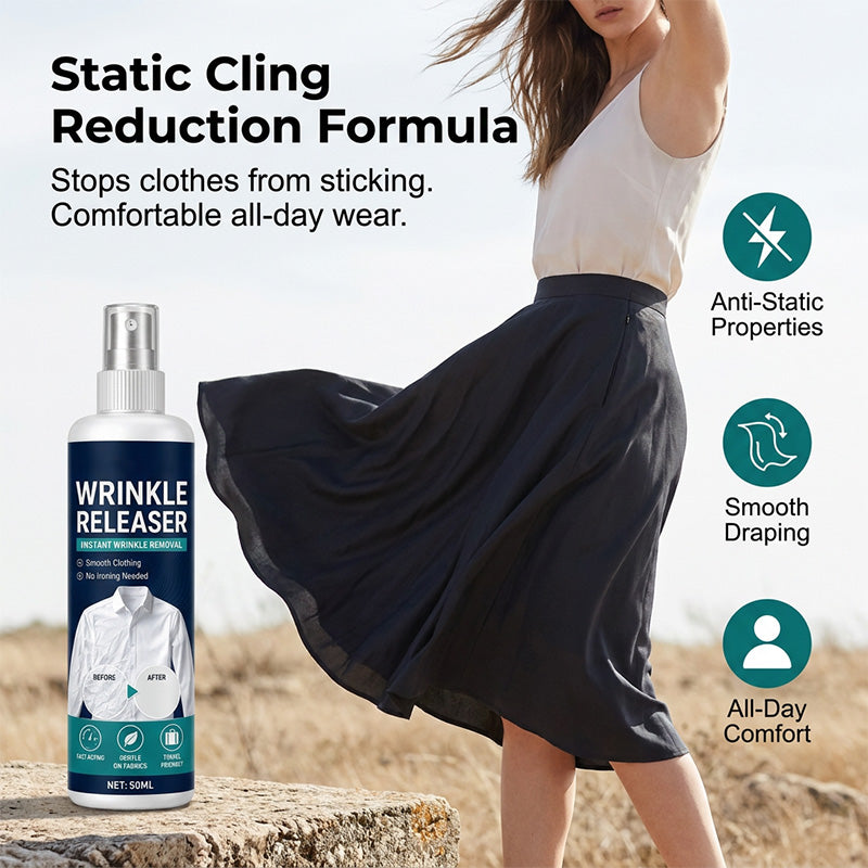 ✨Last Day 49 % OFF👔 Instant wrinkle release – no iron, travel-ready, static-free & fresh